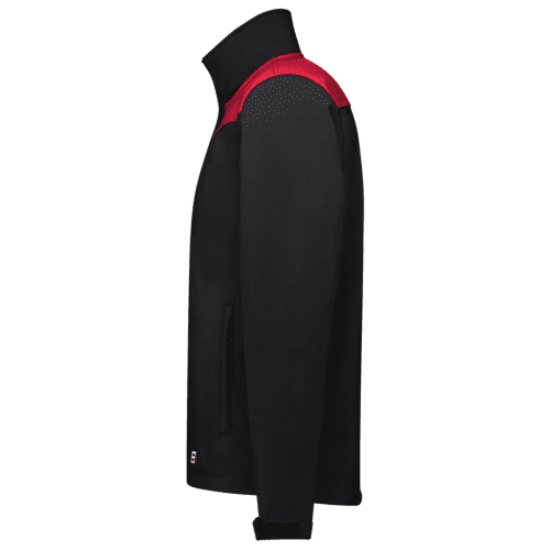 Tricorp softshell jacket Bicolor seams - black/red detail 3