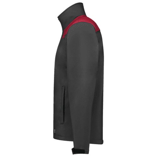 Tricorp softshell jacket Bicolor seams - dark grey/red detail 3