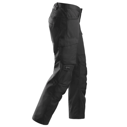Snickers work trousers with knee pockets 6801 - black detail 4