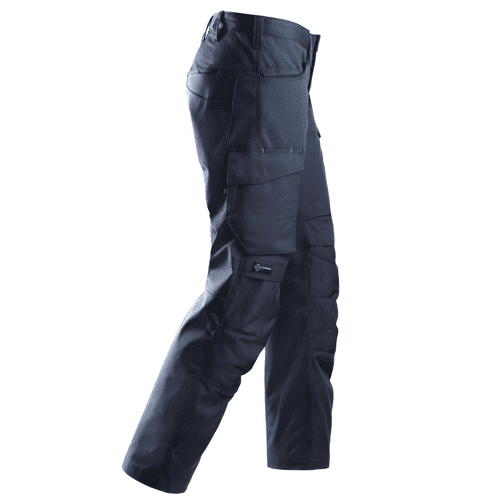Snickers work trousers with knee pockets 6801 - navy detail 4
