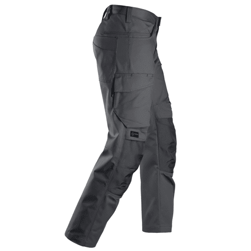 Snickers work trousers with knee pockets 6801 - steel grey detail 4