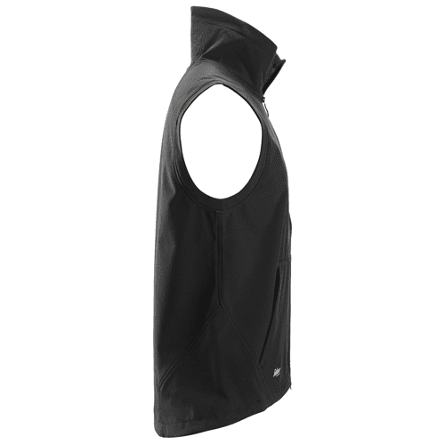 Snickers AllroundWork windproof softshell bodywarmer 4505 black, maat L detail 4