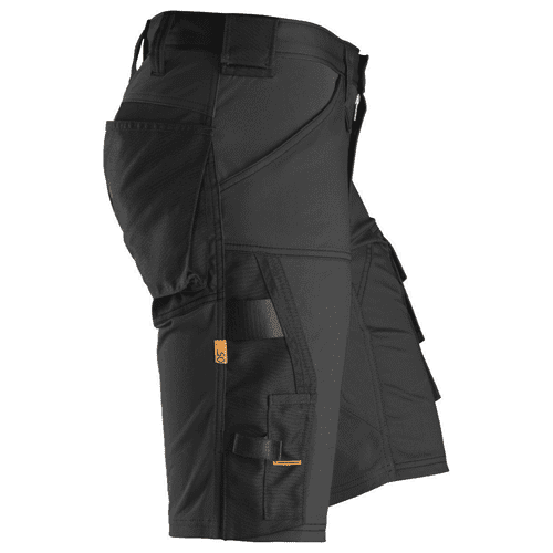 Snickers short work trousers AllroundWork stretch 6143 - black detail 4