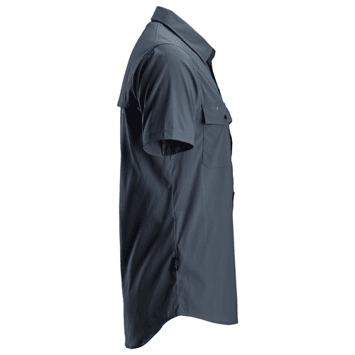 Snickers LiteWork short sleeve shirt - navy detail 4