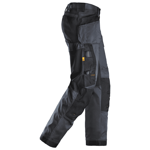 Snickers work trousers AllroundWork stretch loose fit 6251 - steel grey/black detail 4