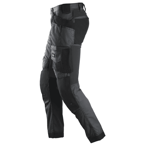 Snickers work trousers AllroundWork stretch 6241 - steel grey/black detail 4