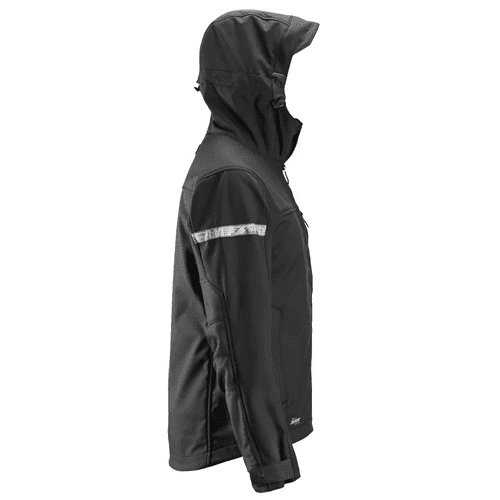 Snickers AllroundWork Soft Shell jacket with hood 1229, black
