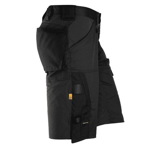 Snickers short work trousers AllroundWork stretch loose fit 6153 - black detail 4