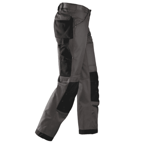 Snickers work trousers DuraTwill 3312 - muted black/black detail 4
