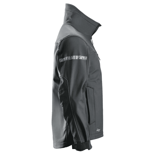 Snickers AllroundWork softshell jacket 1200 - steel grey/black detail 4