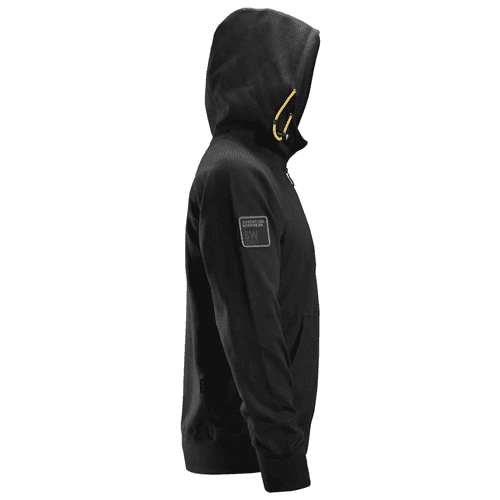 Snickers Logo hoodie met rits black, maat M detail 4