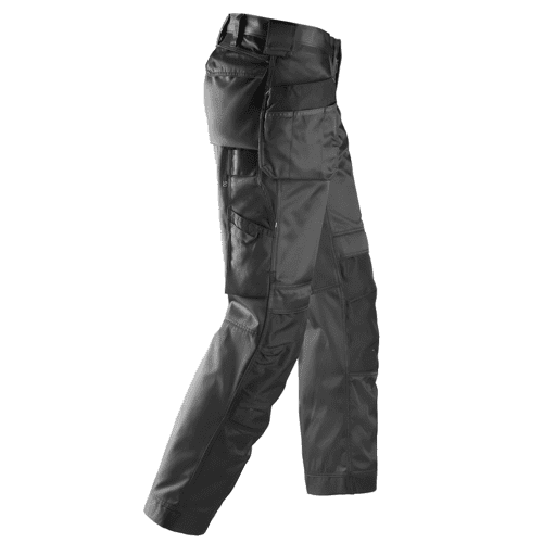 Snickers work trousers DuraTwill 3212 - muted black / black detail 4