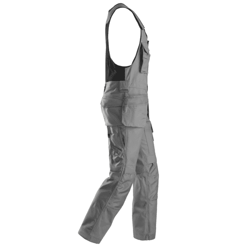 Snickers craftsmen one-piece trousers Canvas+ 0214 - grey detail 4