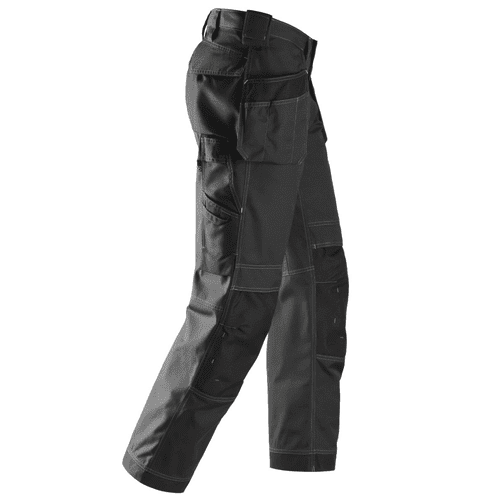 Snickers work trousers Rip-Stop 3213 - black detail 4