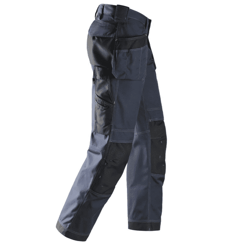 Snickers work trousers Rip-Stop 3213 - navy/black detail 4