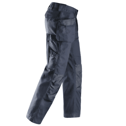 Snickers work trousers Canvas+ 3214 - navy detail 4