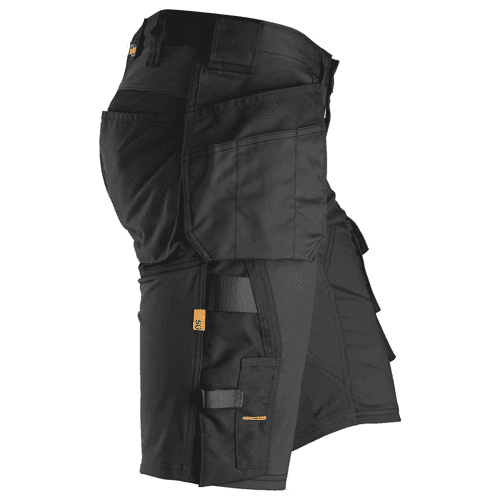 Snickers short work trousers AllroundWork stretch 6141 - black detail 4