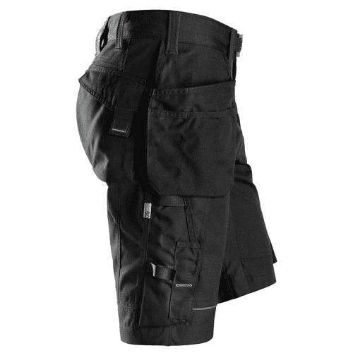Snickers short work trousers+ FlexiWork 6904 - black detail 4