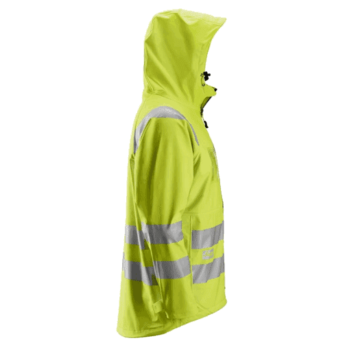 Snickers regenjack PU High Visibility 8233 - yellow detail 4