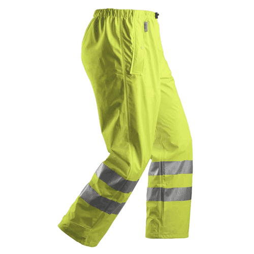 Snickers regenbroek PU High Visibility 8243 - yellow detail 4