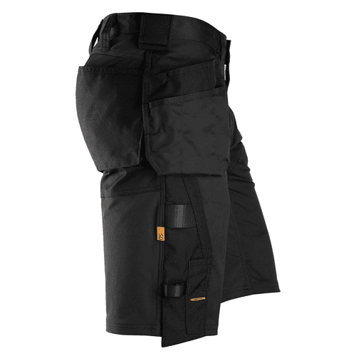 Snickers work trousers AllroundWork stretch loose fit short 6151 - black detail 4