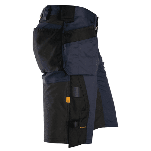 Snickers short work trousers AllroundWork stretch loose fit 6151 - navy/black detail 4