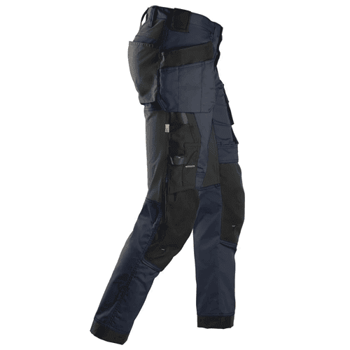 Snickers work trousers AllroundWork stretch 6241 - navy/black detail 4