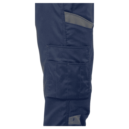 Fristads work trousers 2555 STFP - navy blue/grey detail 3