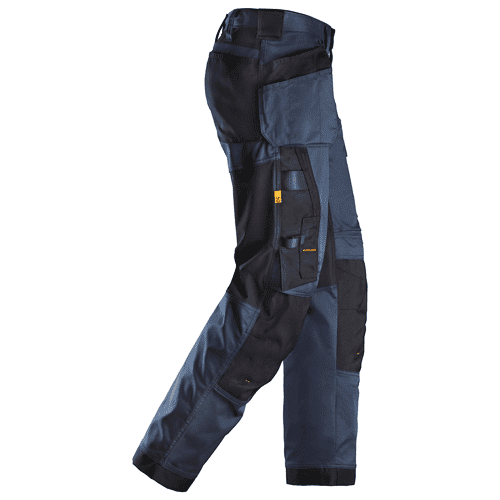 Snickers work trousers AllroundWork stretch loose fit 6251 - navy/black detail 4