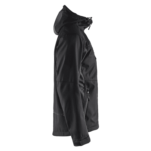 Blåkläder hooded softshell jacket 4753 - black/dark grey detail 4