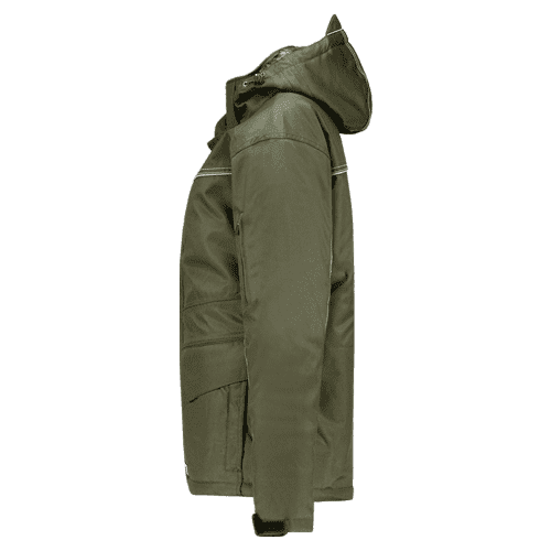 Tricorp midi parka canvas army, maat M detail 4
