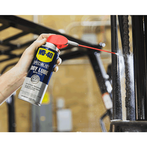WD-40 dry lubricant spray PTFE 400 ml with 'Smart Straw' detail 4