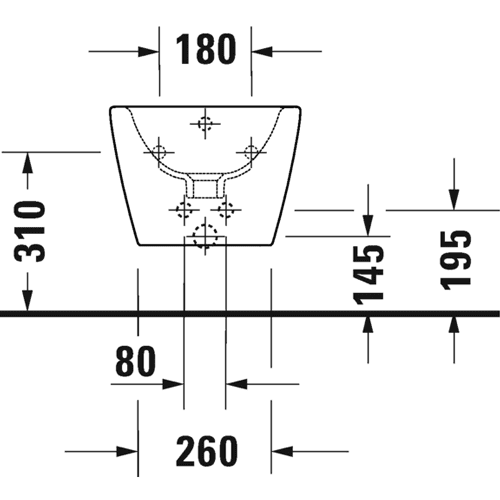 Duravit D-Neo wandbidet 229415 detail 4