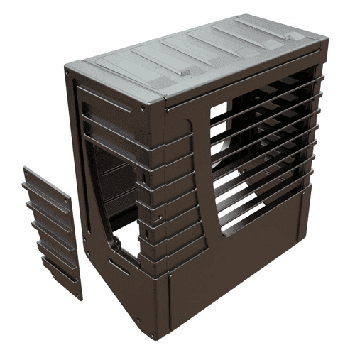 Ubbink Decorio air heat pump casing 30°-55° detail 4