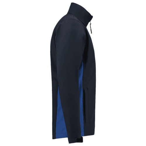 Tricorp soft Shell jacket bi-color - navy/royal blue detail 4