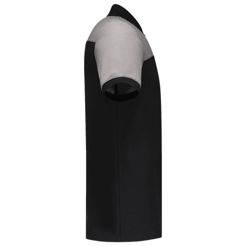 Tricorp poloshirt Bicolor naden - black/grey detail 4