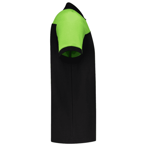 Tricorp poloshirt Bicolor naden - black/lime detail 4