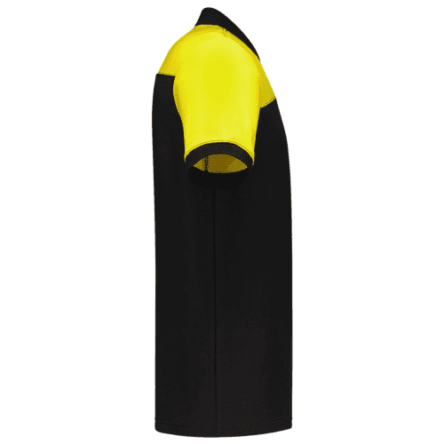 Tricorp polo shirt Bicolor seams - black/yellow detail 4