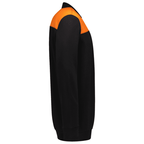 Tricorp polo sweater Bicolor seams - black/orange detail 4