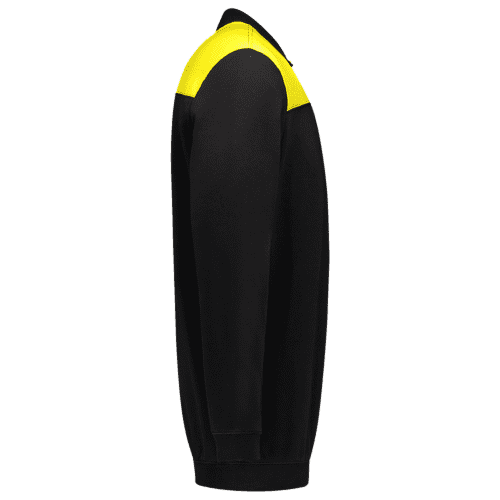 Tricorp polo sweater Bicolor seams - black/yellow detail 4