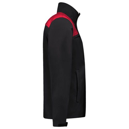 Tricorp softshell jacket Bicolor seams - black/red detail 4