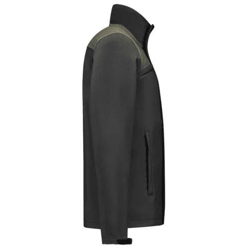 Tricorp softshell jacket Bicolor seams - dark grey/army detail 4