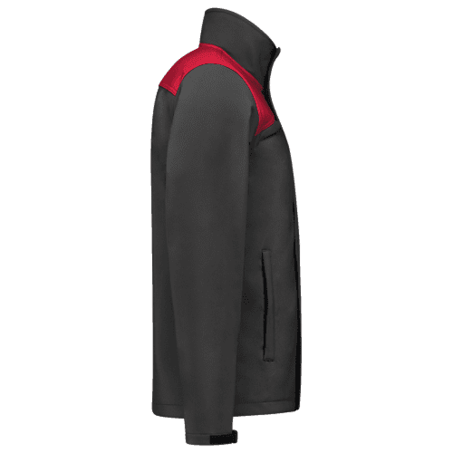 Tricorp softshell jacket Bicolor seams - dark grey/red detail 4