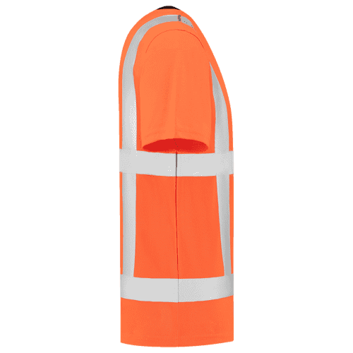 Tricorp T-shirt RWS Birdseye - fluor orange detail 4
