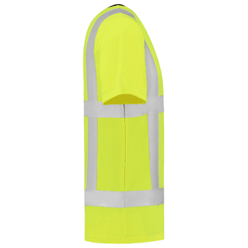 Tricorp T-shirt RWS Birdseye - fluor yellow detail 4