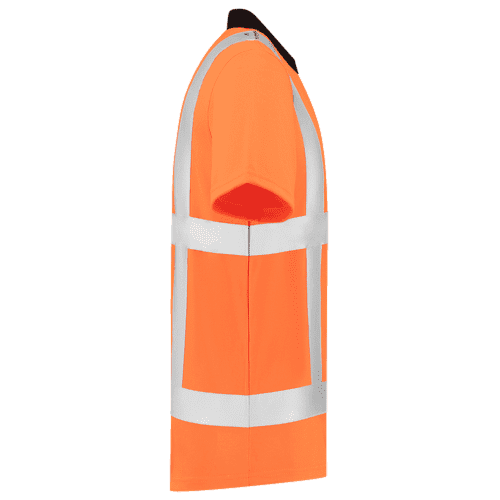 Tricorp poloshirt RWS Birdseye - fluor orange detail 4