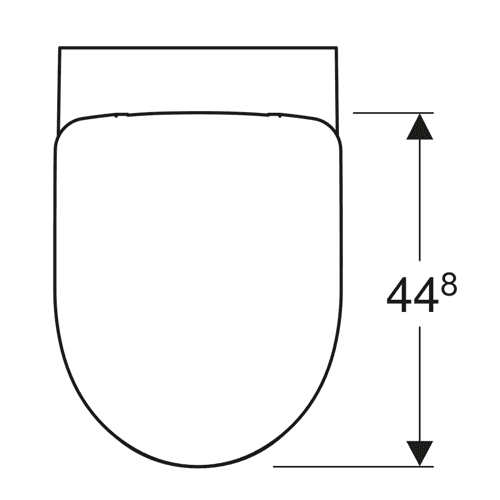 Geberit 280 Basic wandcloset pack, rimfree detail 4